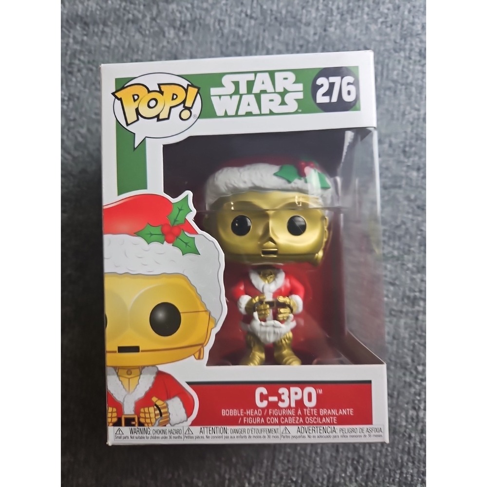 Funko POP! Star Wars‎ C-3PO (HOLIDAY) #276 with Protector • NEW